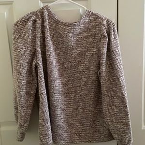 Purple and white Nine West sweater